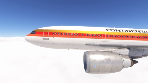 iniBuilds A310-300 /w cabin Continental Airlines - Meatball Design (N11984)