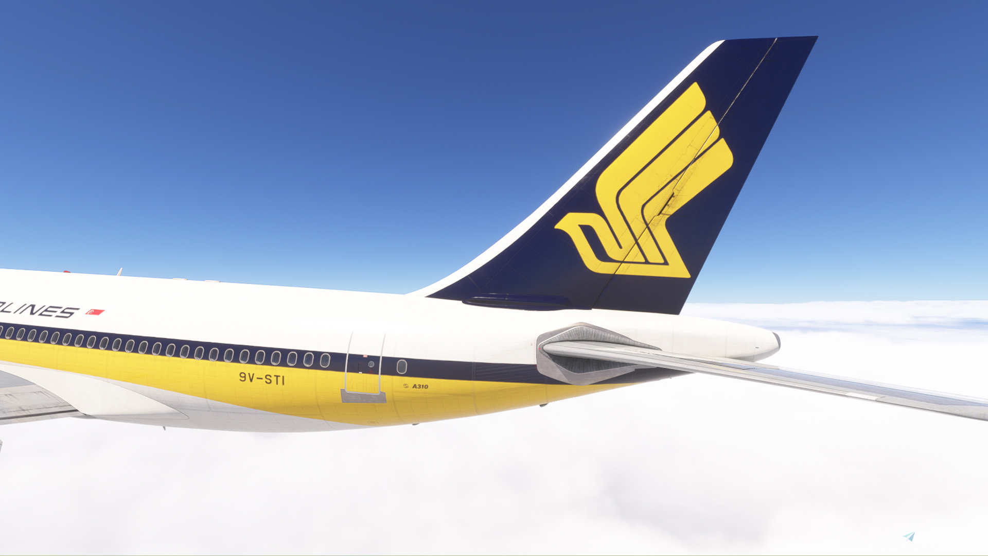 iniBuilds A310-300 /w cabin Singapore Airlines Vintage Fleet for