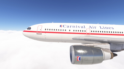 iniBuilds A310-300 /w cabin Carnival Air Lines (N223KW & N224KW)