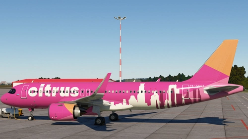 iniBuilds A320neo - Citrus RA-73426  fan art  (Fictional) 4K