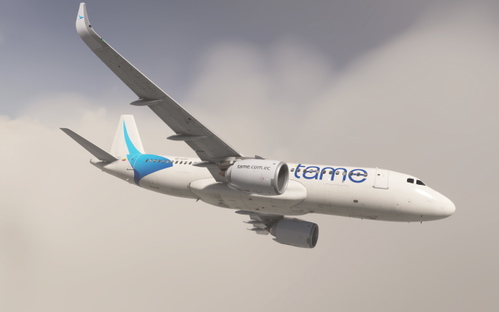 iniBuilds A320neo - TAME  (Fictional) 4K (with and without mask)