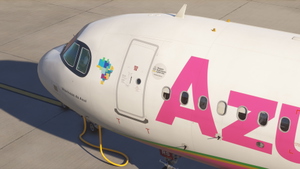 iniBuilds A320neo | Azul Rosa 10 Anos - PR-YRS | Vitoriosas da Azul | 8K w/Cabin thumbnail 3