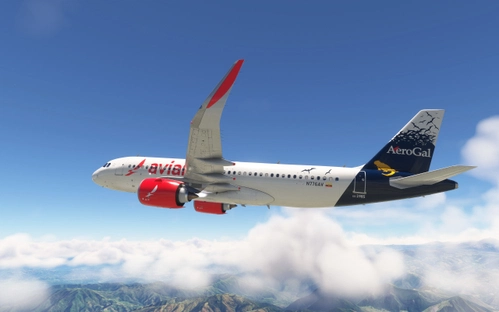 iniBuilds A320neo - Avianca Ecuador N776AV AeroGal retro livery 4K