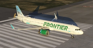 iniBuilds A321LR Frontier | Quin the Great Curassow | N656FR | 8K thumbnail 2