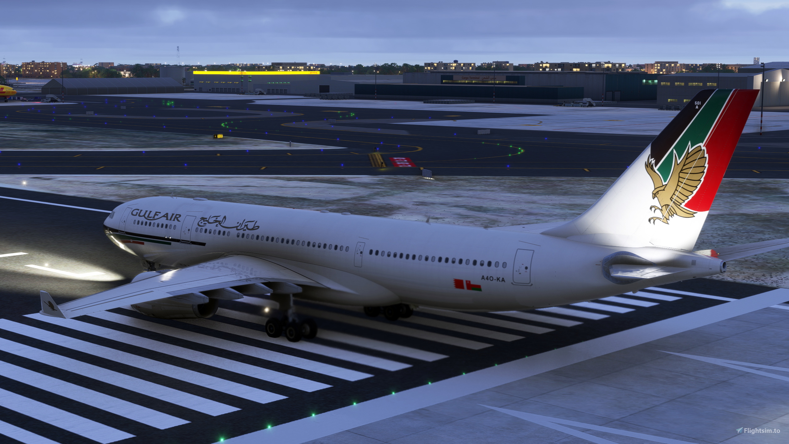 GULF AIR ガルフエア Airbus A340 Scale1:200 GULF AIR エアプレーンモデル 希少 Airbus A340 1/200