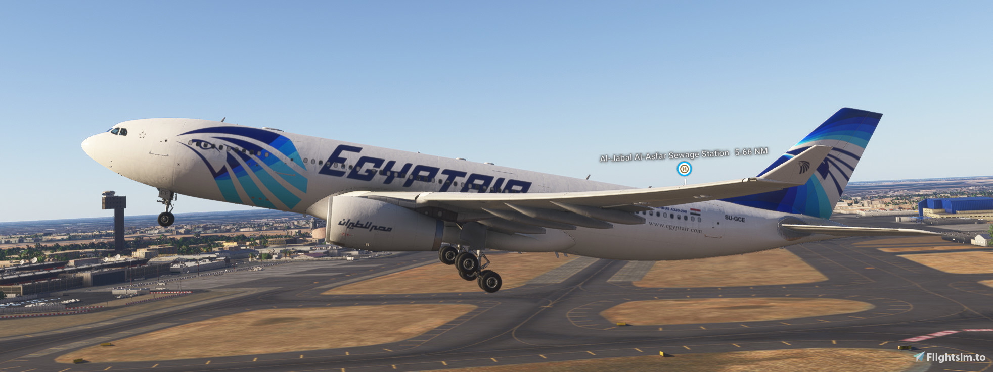 iniBuilds A330-200 | Egyptair  SU-GCE  | MSFS 2024 - Image 1