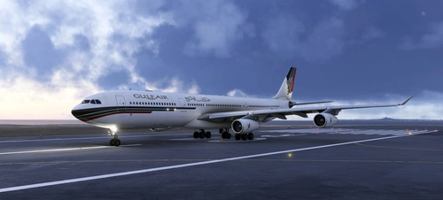 iniBuilds A340-300 - Gulf Air Old Colors (A4O-LC)
