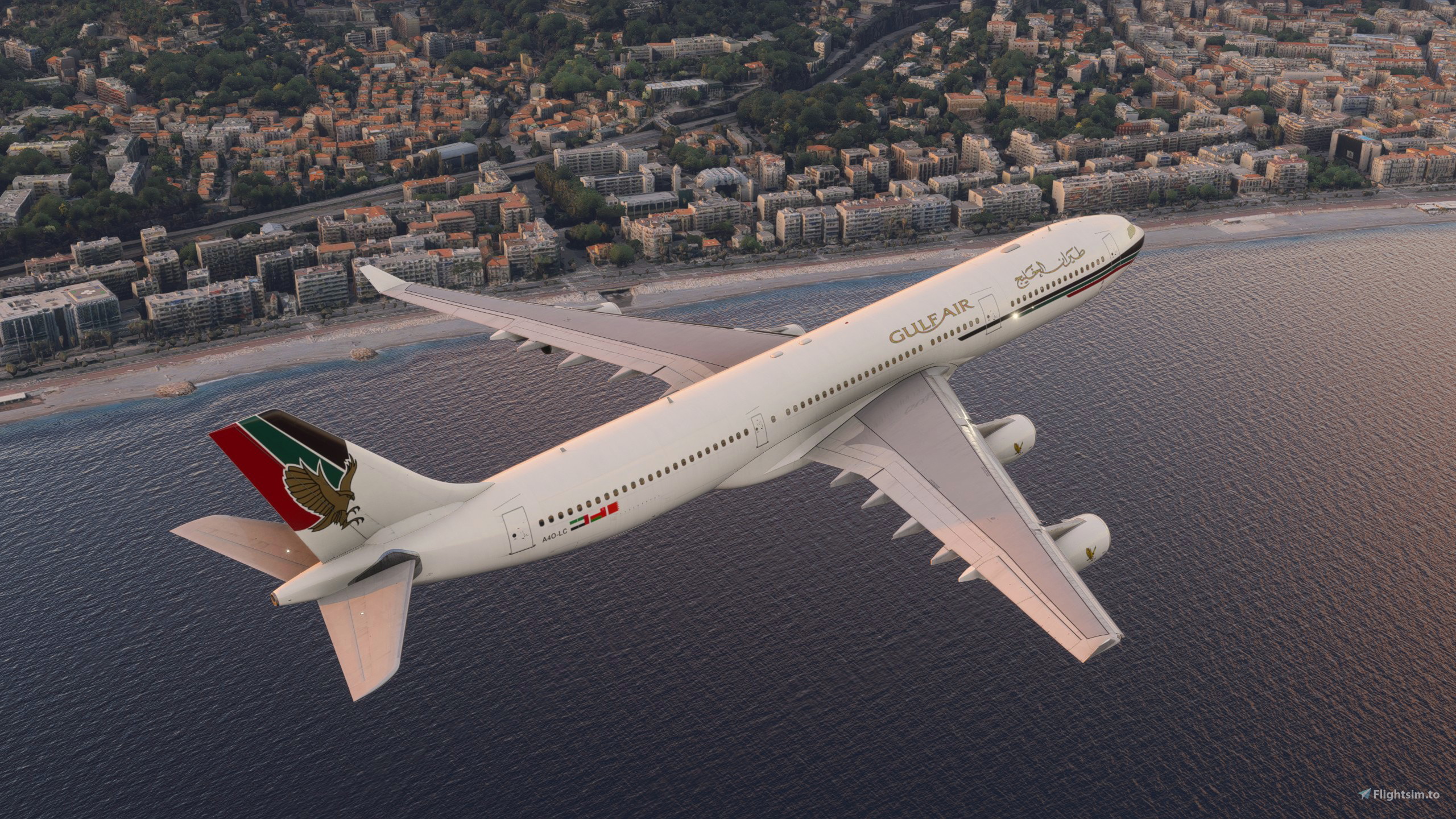 iniBuilds A340-300 - Gulf Air Old Colors (A4O-LC) for