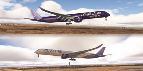 iniBuilds A350-1000 | Riyadh Air | Dark + Light liveries