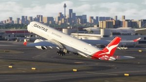 iniBuilds A350-1000 Qantas Airways VH-SUN with Cabin thumbnail 3
