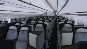 iniBuilds A350-1000 Qantas Airways VH-SUN with Cabin thumbnail 8