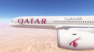 iniBuilds A350-1000 w/ cabin Qatar Airways complete fleet (regular + oneworld) [8K][4K] thumbnail 1