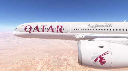 iniBuilds A350-1000 w/ cabin Qatar Airways complete fleet (regular + oneworld) [8K][4K]