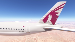 iniBuilds A350-1000 w/ cabin Qatar Airways complete fleet (regular + oneworld) [8K][4K] thumbnail 2