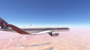iniBuilds A350-1000 w/ cabin Qatar Airways complete fleet (regular + oneworld) [8K][4K] thumbnail 5