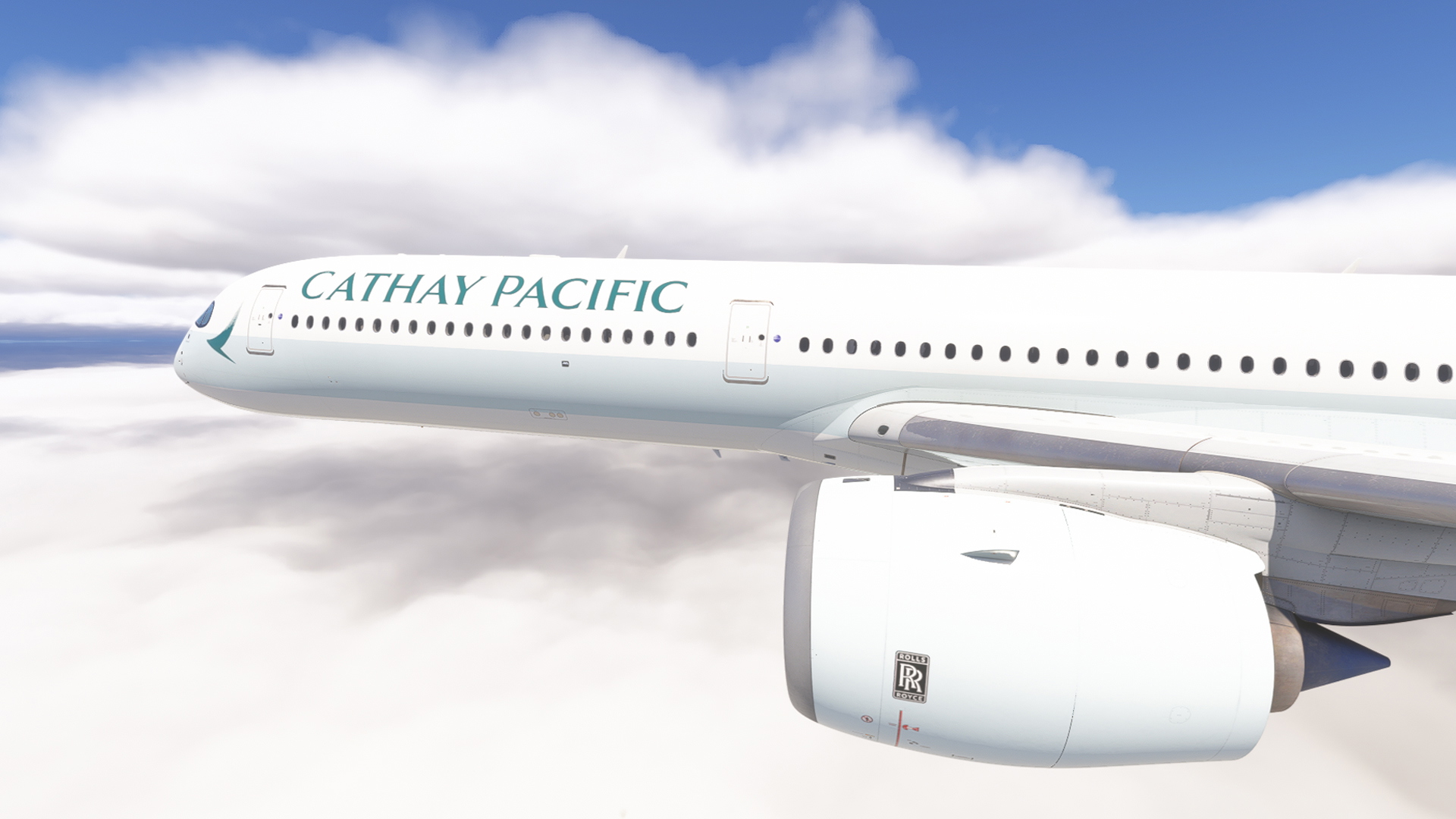 iniBuilds A350-1000 w/ cabin Cathay Pacific complete regular fleet [8K][4K] - Image 1