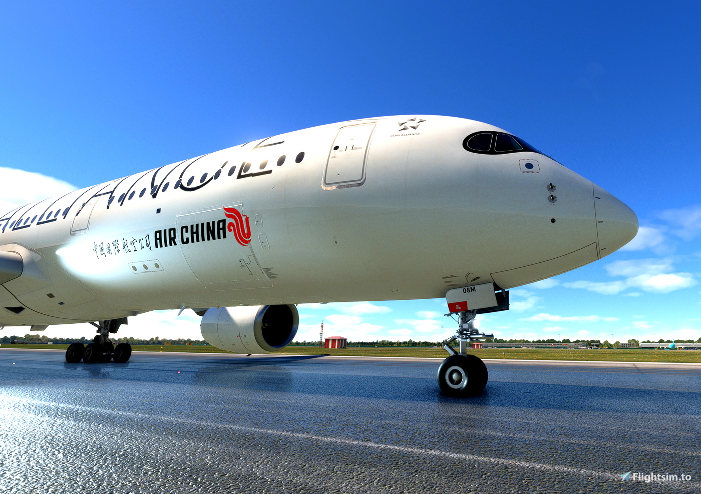 inibuilds A350-900 Air China 中国国际航空 B-308M STAR ALLIANCE 4K (With ...