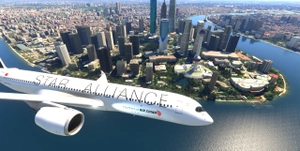 inibuilds A350-900 Air China 中国国际航空  B-308M STAR ALLIANCE 4K  thumbnail 1