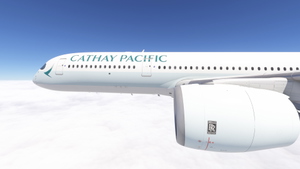 iniBuilds A350-900 w/cabin Cathay Pacific complete regular fleet [8K][4K] thumbnail 1