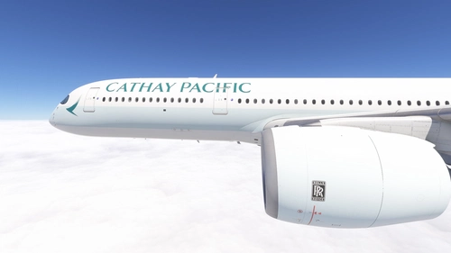 iniBuilds A350-900 w/cabin Cathay Pacific complete regular fleet [8K][4K]