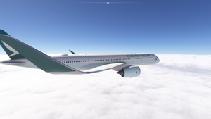 iniBuilds A350-900 w/cabin Cathay Pacific complete regular fleet [8K][4K] thumbnail 5