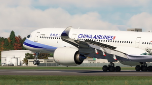 iniBuilds A350-900 China Airlines B-18908 Urocissa caerulea  thumbnail 4
