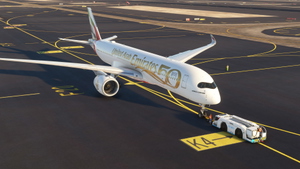 iniBuilds A350-900 Emirates "Year of the Fiftieth" | A6-EXD | Fictional thumbnail 4