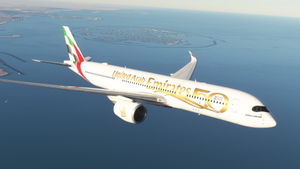 iniBuilds A350-900 Emirates "Year of the Fiftieth" | A6-EXD | Fictional thumbnail 6