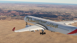 iniBuilds A350-900 Emirates "Year of the Fiftieth" | A6-EXD | Fictional thumbnail 8