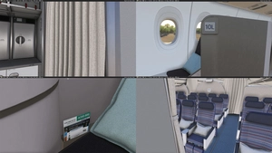 iniBuilds A350-900 Korean Air [w/Cabin]  HL8597 & HL8598 Livery  thumbnail 13
