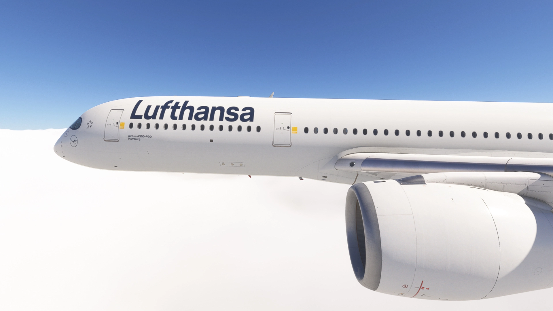 iniBuilds A350-900 w/ cabin Lufthansa complete new design fleet [8K][4K] - Image 1