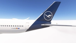 iniBuilds A350-900 w/ cabin Lufthansa complete new design fleet [8K][4K] thumbnail 2