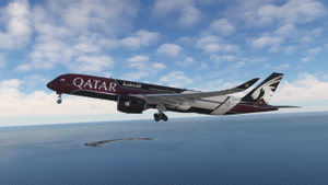 iniBuilds A350-900 | Qatar Airways A7-AML | Formula 1 Partner | Fictional | Requested thumbnail 1