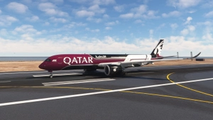 iniBuilds A350-900 | Qatar Airways A7-AML | Formula 1 Partner | Fictional | Requested thumbnail 2