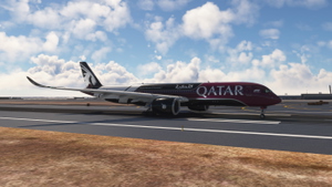 iniBuilds A350-900 | Qatar Airways A7-AML | Formula 1 Partner | Fictional | Requested thumbnail 3