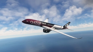 iniBuilds A350-900 | Qatar Airways A7-AML | Formula 1 Partner | Fictional | Requested thumbnail 5
