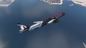 iniBuilds A350-900 | Qatar Airways A7-AML | Formula 1 Partner | Fictional | Requested thumbnail 6