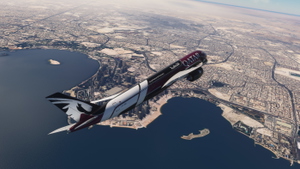 iniBuilds A350-900 | Qatar Airways A7-AML | Formula 1 Partner | Fictional | Requested thumbnail 8