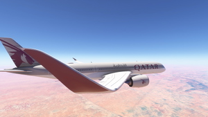 iniBuilds A350-900 w/ cabin Qatar Airways complete fleet (regular + oneworld) [8K][4K] thumbnail 5