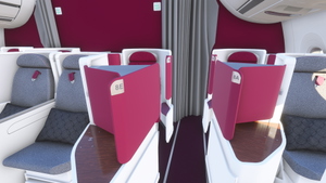 iniBuilds A350-900 w/ cabin Qatar Airways complete fleet (regular + oneworld) [8K][4K] thumbnail 9