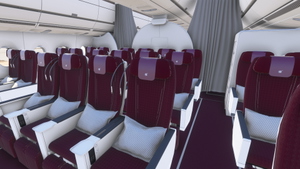 iniBuilds A350-900 w/ cabin Qatar Airways complete fleet (regular + oneworld) [8K][4K] thumbnail 10
