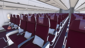 iniBuilds A350-900 w/ cabin Qatar Airways complete fleet (regular + oneworld) [8K][4K] thumbnail 11