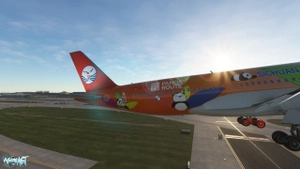 inibuilds A350-900 SiChuan Airlines 四川航空 B-32G2 熊猫之旅彩绘 4K |PACK thumbnail 3