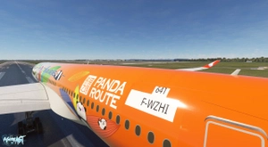 inibuilds A350-900 SiChuan Airlines 四川航空 B-32G2 熊猫之旅彩绘 4K |PACK thumbnail 5