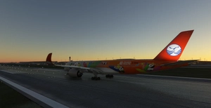 inibuilds A350-900 SiChuan Airlines 四川航空 B-306N 熊猫之旅彩绘 4K thumbnail 4