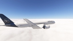 iniBuilds A350-900 w/ cabin Lufthansa complete new design fleet [8K][4K] thumbnail 5