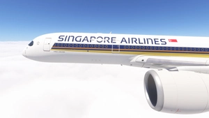 iniBuilds A350-900 w/ cabin Singapore Airlines complete fleet (regular + 10000th aircraft) [8K][4K] thumbnail 1