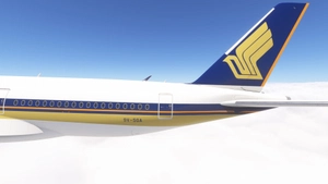 iniBuilds A350-900 w/ cabin Singapore Airlines complete fleet (regular + 10000th aircraft) [8K][4K] thumbnail 2