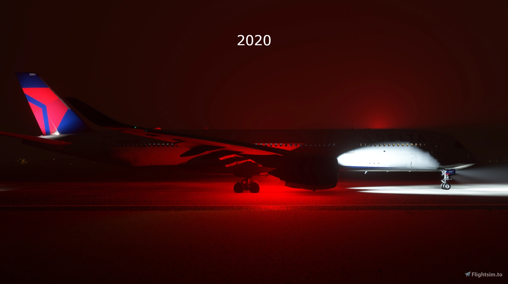 iniBuilds A350 Realistic Beacon and Strobes (Fixed Orange Beacon) - Image 1