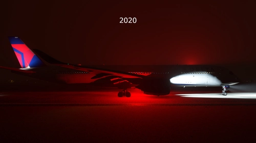 iniBuilds A350 Realistic Beacon and Strobes (Fixed Orange Beacon)